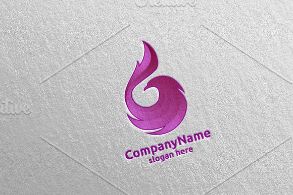 Eagle Logo Fire and Flame Concept 17 in Logo Templates - product preview 2