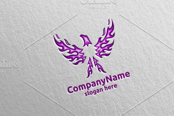 Eagle Logo Fire and Flame Concept 18 in Logo Templates - product preview 2