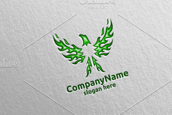 Eagle Logo Fire and Flame Concept 18 in Logo Templates - product preview 3