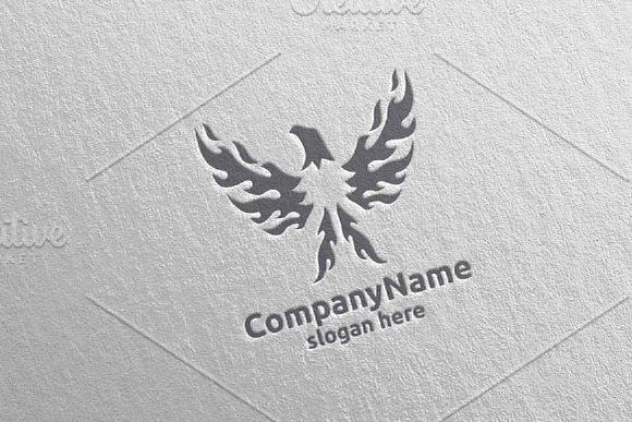 Eagle Logo Fire and Flame Concept 18 in Logo Templates - product preview 4