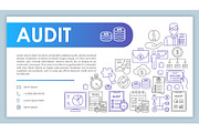 Audit web banner, business card