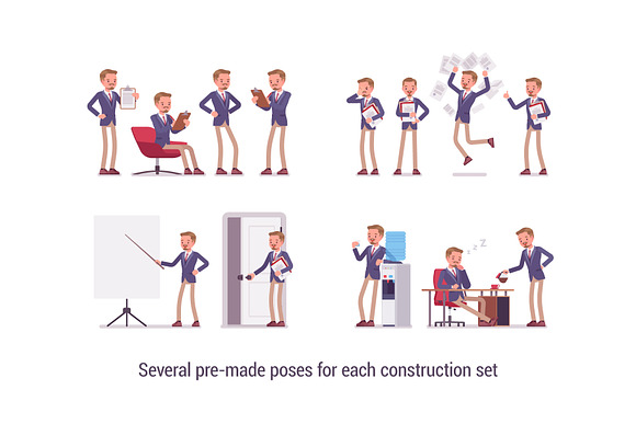 Business Characters Creation Kit in Illustrations - product preview 3