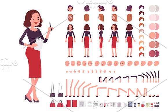 Business Characters Creation Kit in Illustrations - product preview 8