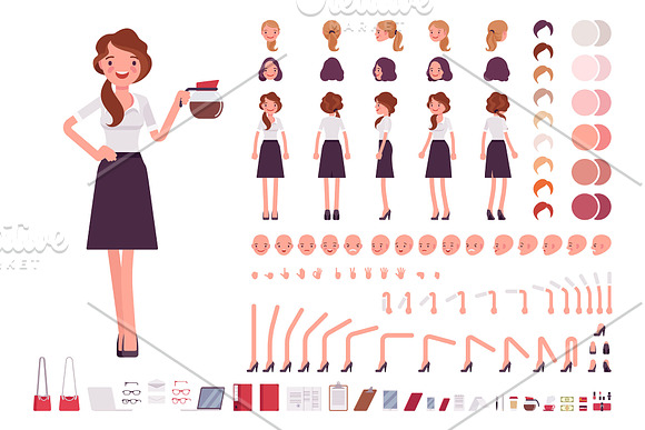 Business Characters Creation Kit in Illustrations - product preview 12