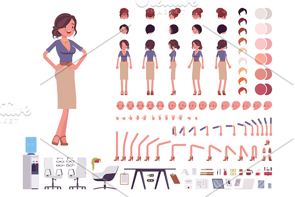 Business Characters Creation Kit in Illustrations - product preview 14
