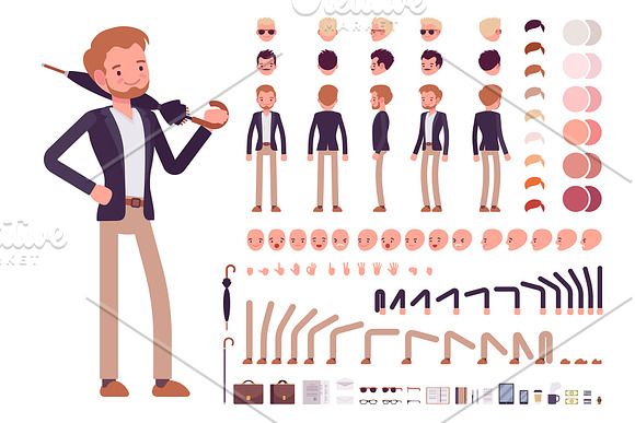 Business Characters Creation Kit in Illustrations - product preview 20