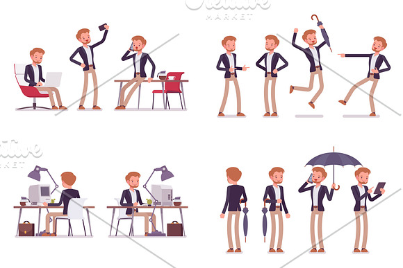 Business Characters Creation Kit in Illustrations - product preview 21