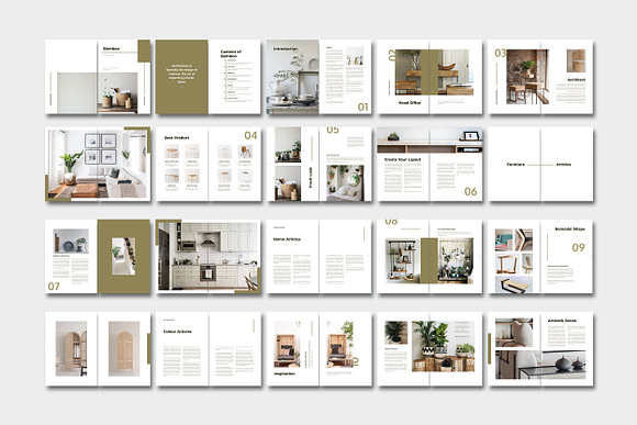 Canva Furniture Lookbook | Bamboo in Magazine Templates - product preview 5