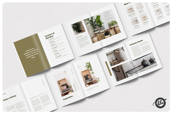 Canva Furniture Lookbook | Bamboo in Magazine Templates - product preview 6