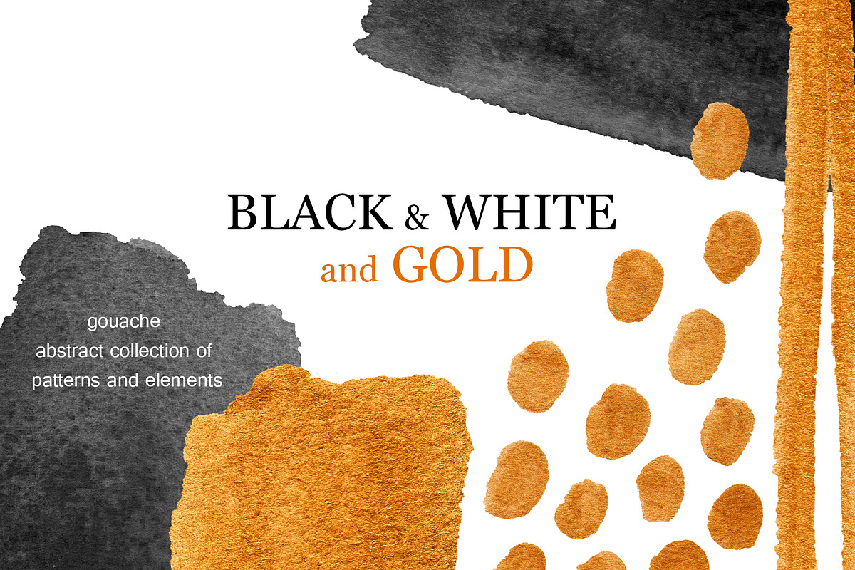 Black and White and Gold in Graphics - product preview 8