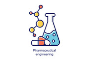 Pharmaceutical engineering icon