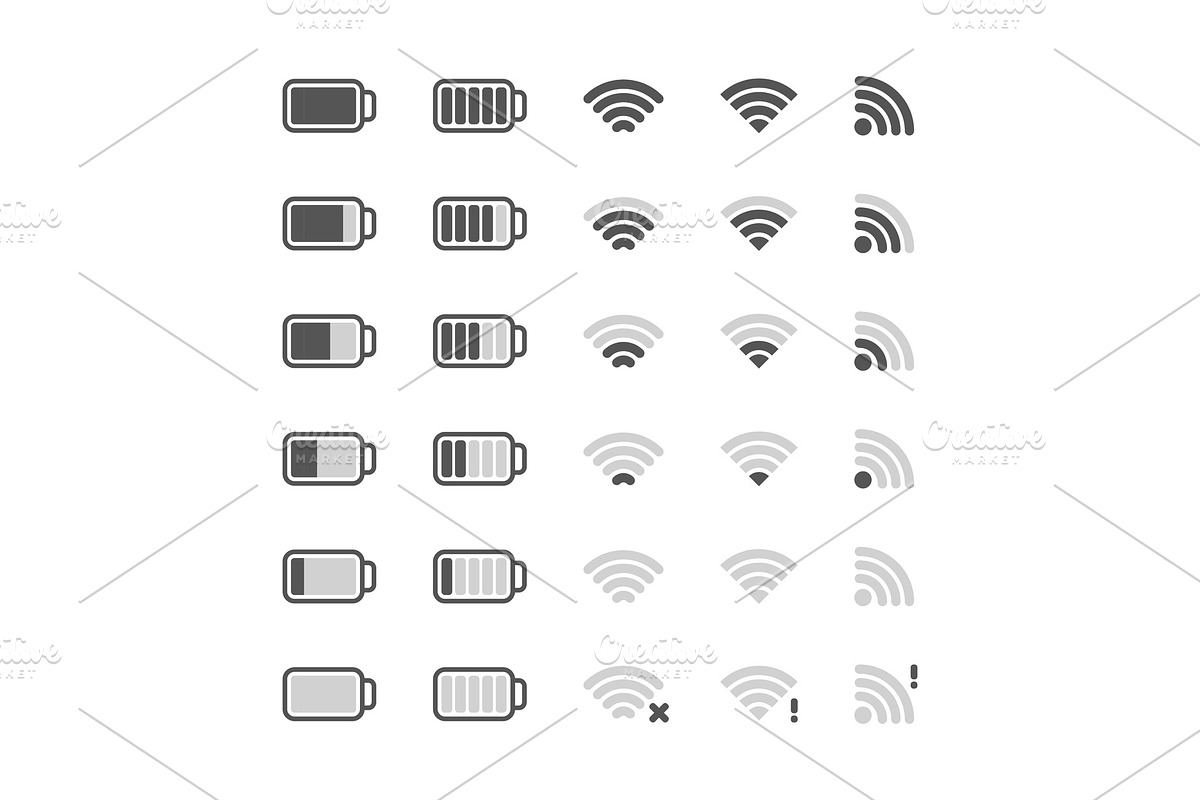 wifi icon. digital ui symbols of in Illustrations - product preview 8
