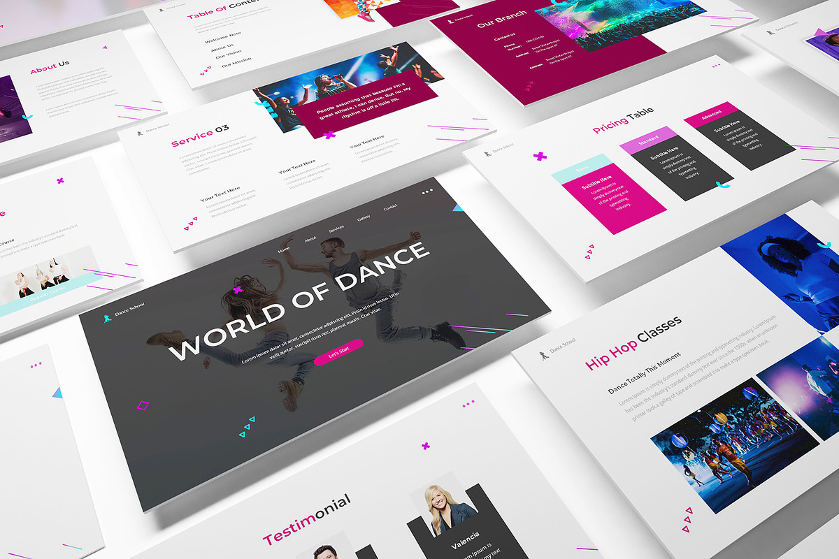 Dance Google Slides Template in Google Slides Templates - product preview 8