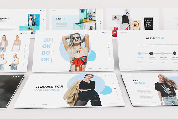 Fashion Lookbook Google Slides in Google Slides Templates - product preview 6