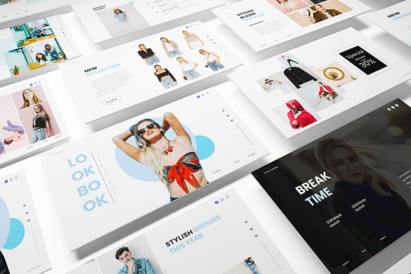 Fashion Lookbook Google Slides in Google Slides Templates - product preview 7