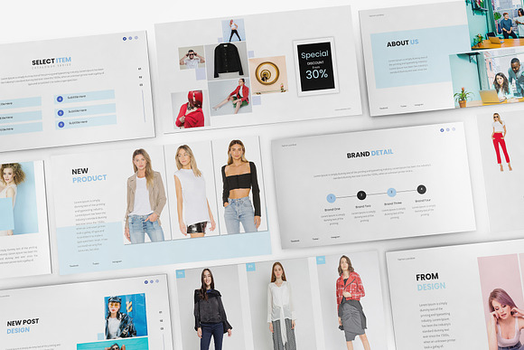 Fashion Lookbook Google Slides in Google Slides Templates - product preview 9
