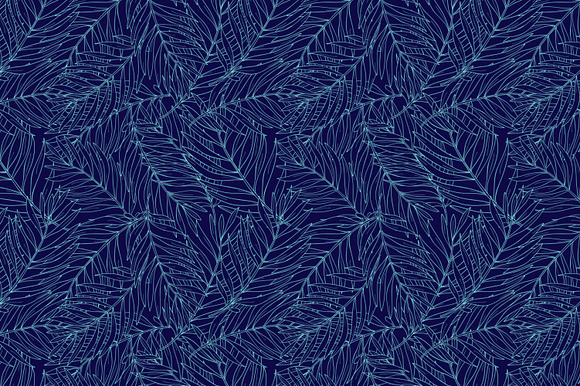 Tropical leaves seamless patterns in Patterns - product preview 2