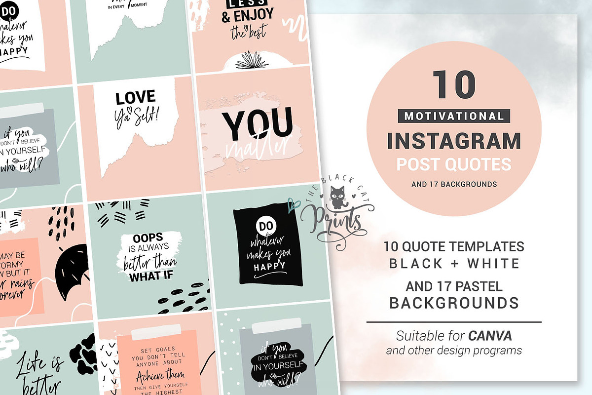 Motivational Instagram Post Quotes in Instagram Templates - product preview 8