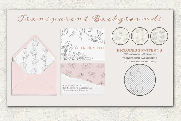 Pencil Line Art Floral Illustrations in Illustrations - product preview 5