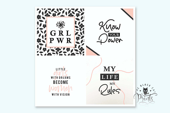 Girl Power Instagram Post Quotes in Instagram Templates - product preview 2