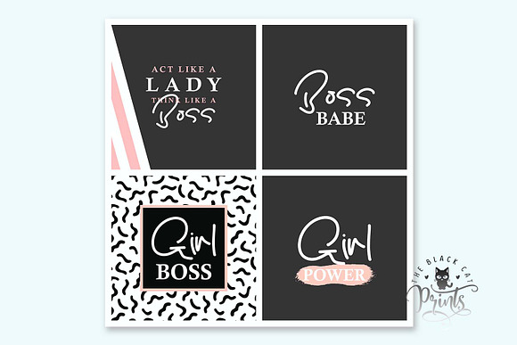 Girl Power Instagram Post Quotes in Instagram Templates - product preview 4