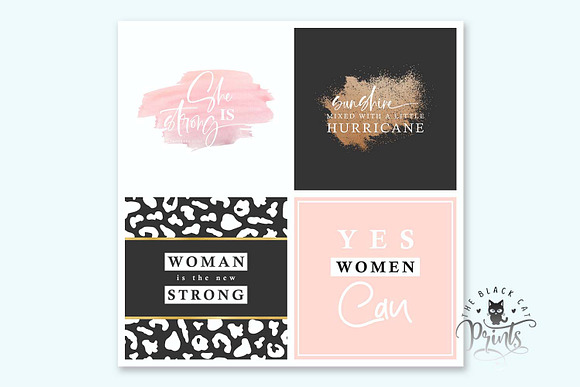 Girl Power Instagram Post Quotes in Instagram Templates - product preview 6