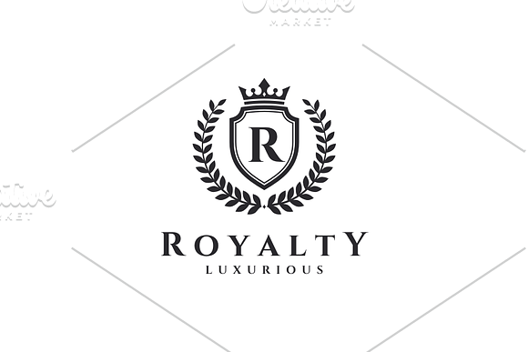 Royalty - R Logo in Logo Templates - product preview 3