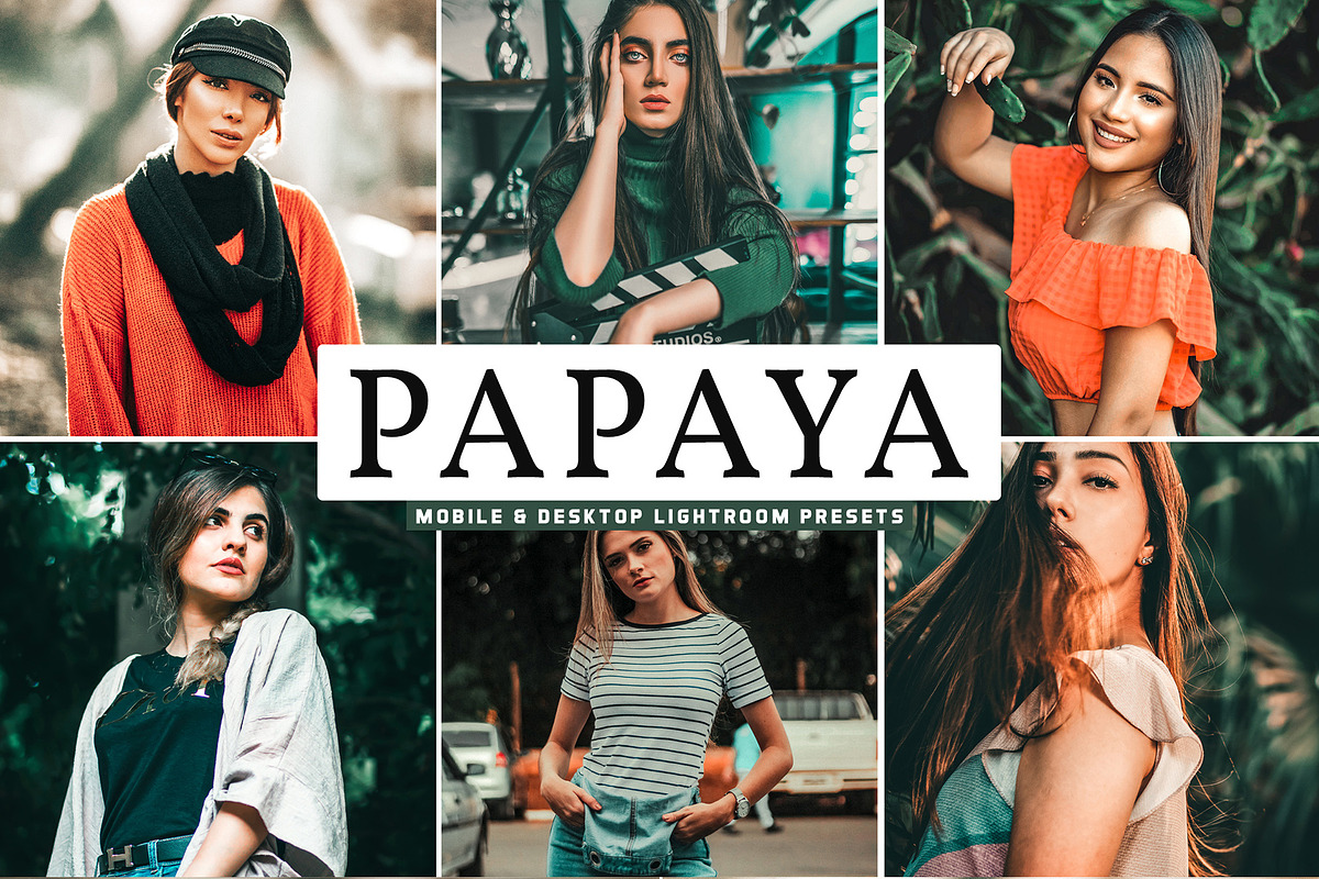 Papaya Lightroom Presets Pack in Add-Ons - product preview 8
