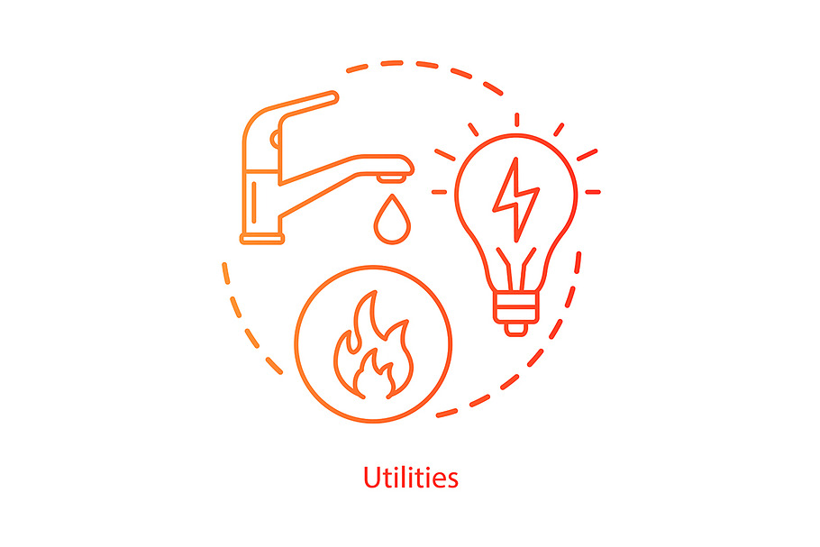 Household communal utilities icon