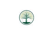 dna tree logo vector icon