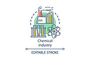 Chemical industry concept icon