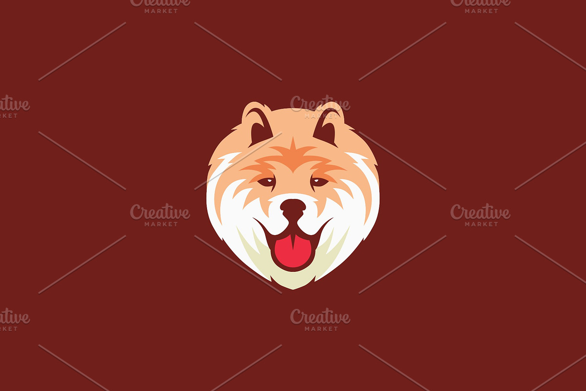 chow chow dog logo vector icon in Logo Templates - product preview 8