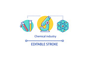 Chemical industry concept icon