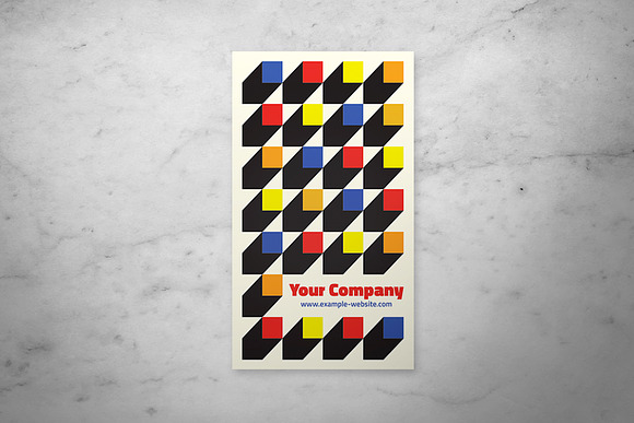 Retro Business Card in Business Card Templates - product preview 2