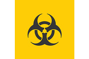 Yellow Danger Coronavirus Biohazard