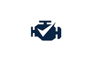 engine check logo vector icon