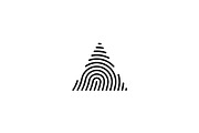 triangle finger print fingerprint