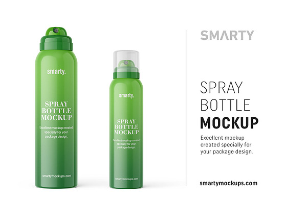 Spray bottle mopckup