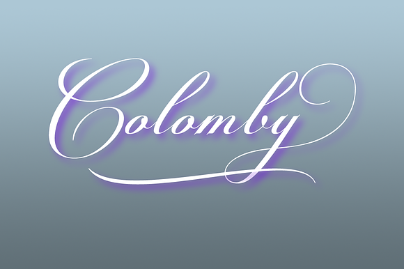 Colomby in Script Fonts - product preview 6