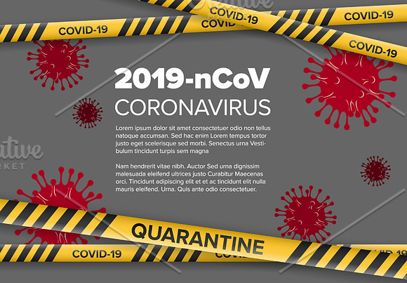 Coronavirus flyers banners icons set in Flyer Templates - product preview 5