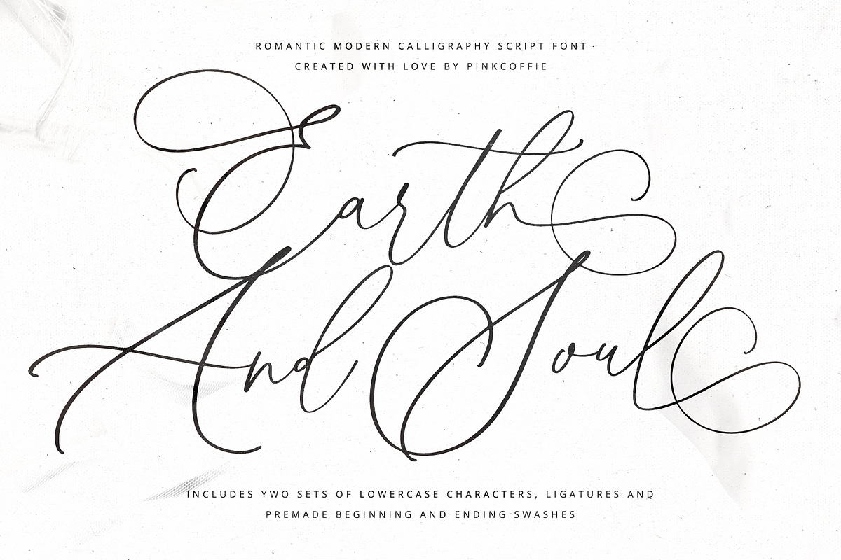Earth And Soul | Modern Calligraphy in Script Fonts - product preview 8