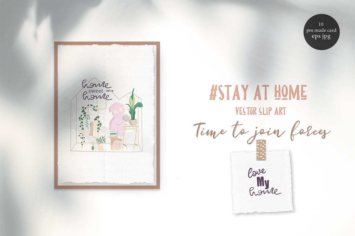 Stay at Home in Illustrations - product preview 8