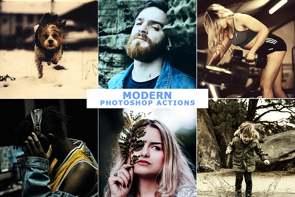 400 Modern Photoshop Actions Bundle in Add-Ons - product preview 5