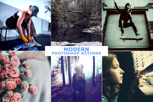 400 Modern Photoshop Actions Bundle in Add-Ons - product preview 6