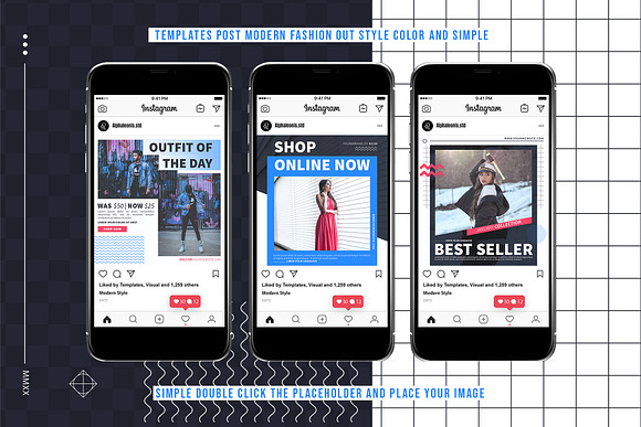 Modern Fashion Out Stories & Post in Instagram Templates - product preview 4