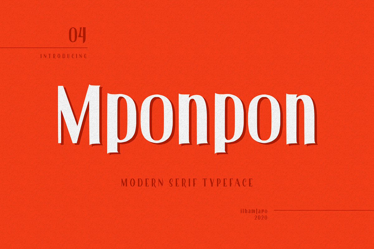 Mponpon in Serif Fonts - product preview 8