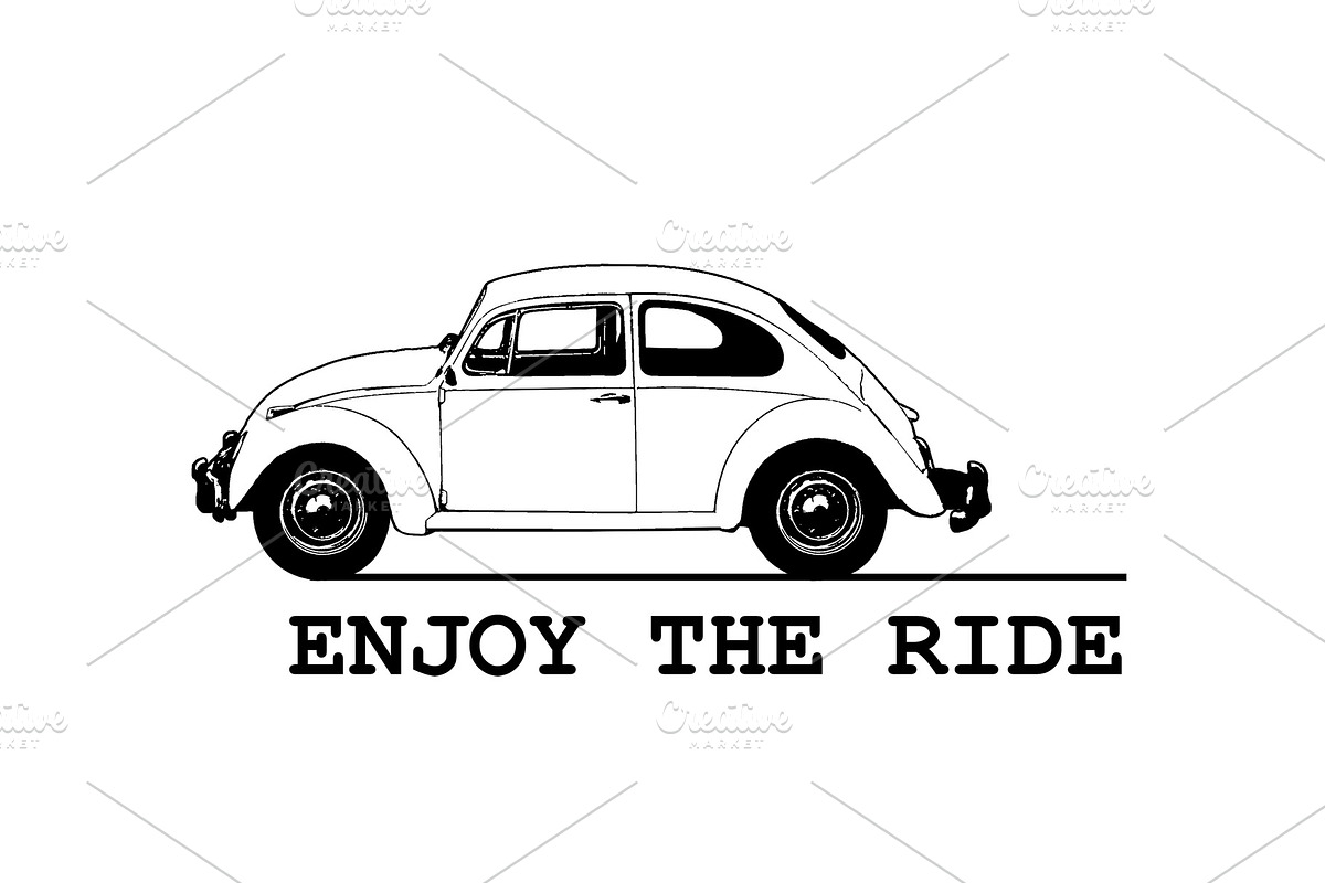 Enjoy The Ride Concept Drawing in Illustrations - product preview 8