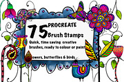 75 x Procreate Creative Brush Stamps