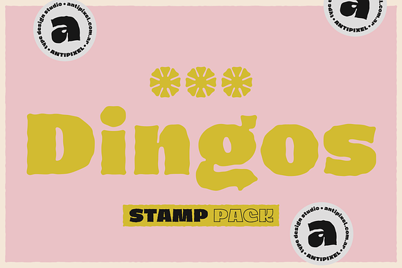 Dingos Stamp Pack in Display Fonts - product preview 16