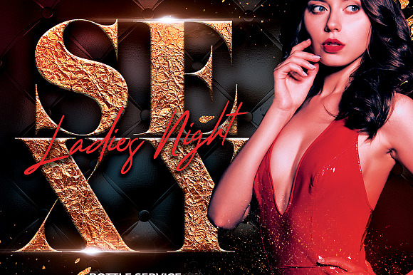 Ladies Night Flyer Template in Flyer Templates - product preview 2